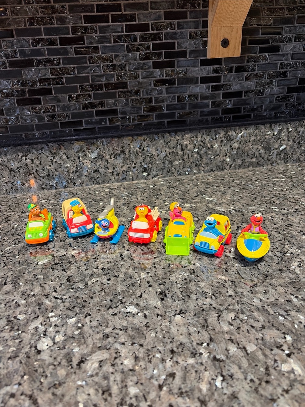 vtg tyco 1997 sesame street elmo and friends die-cast vehicle lot of 7